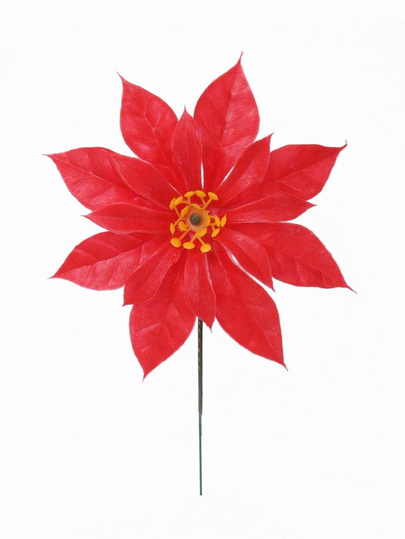 Large Bulk Pack of 2000 - 7-Inch Red Poinsettia (Soft Wire) for Christmas Decorations, Floral Arrangements, and Holiday Crafts