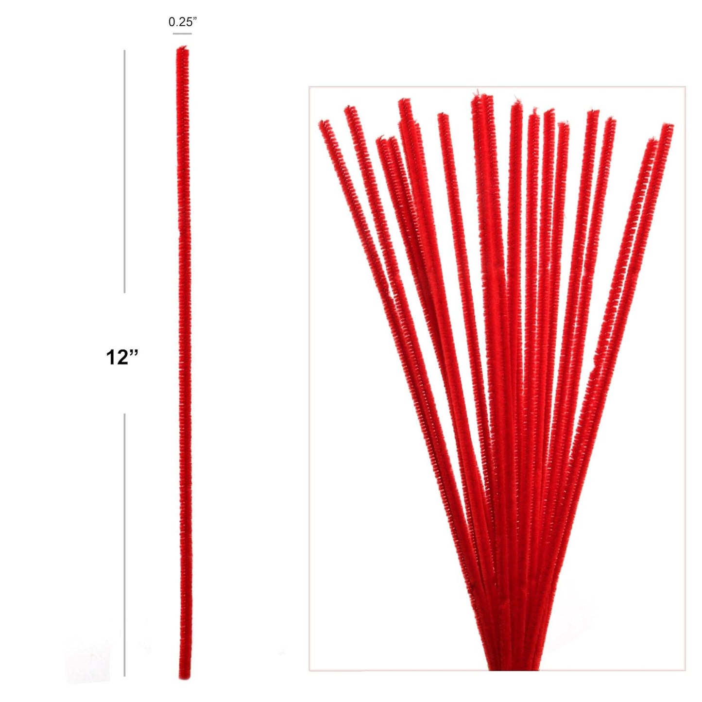 30pcs Premium Chenille Stems - Vibrant Craft Pipe Cleaners for Artistic DIY Creations, School Activities & Home Projects - Flexible & Durable for Kids and Adult Crafts