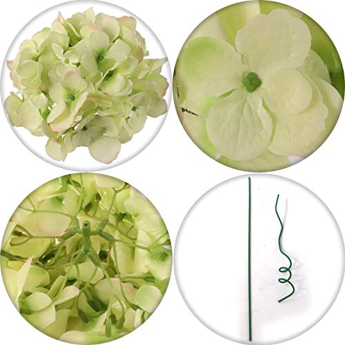Luxe 7" DBA Hydrangea Head - (10 Pcs) Authentic-Looking Artificial Flowers for Distinctive DIY Wedding Bouquets, Centerpieces, and Memorable Home Event Decorations