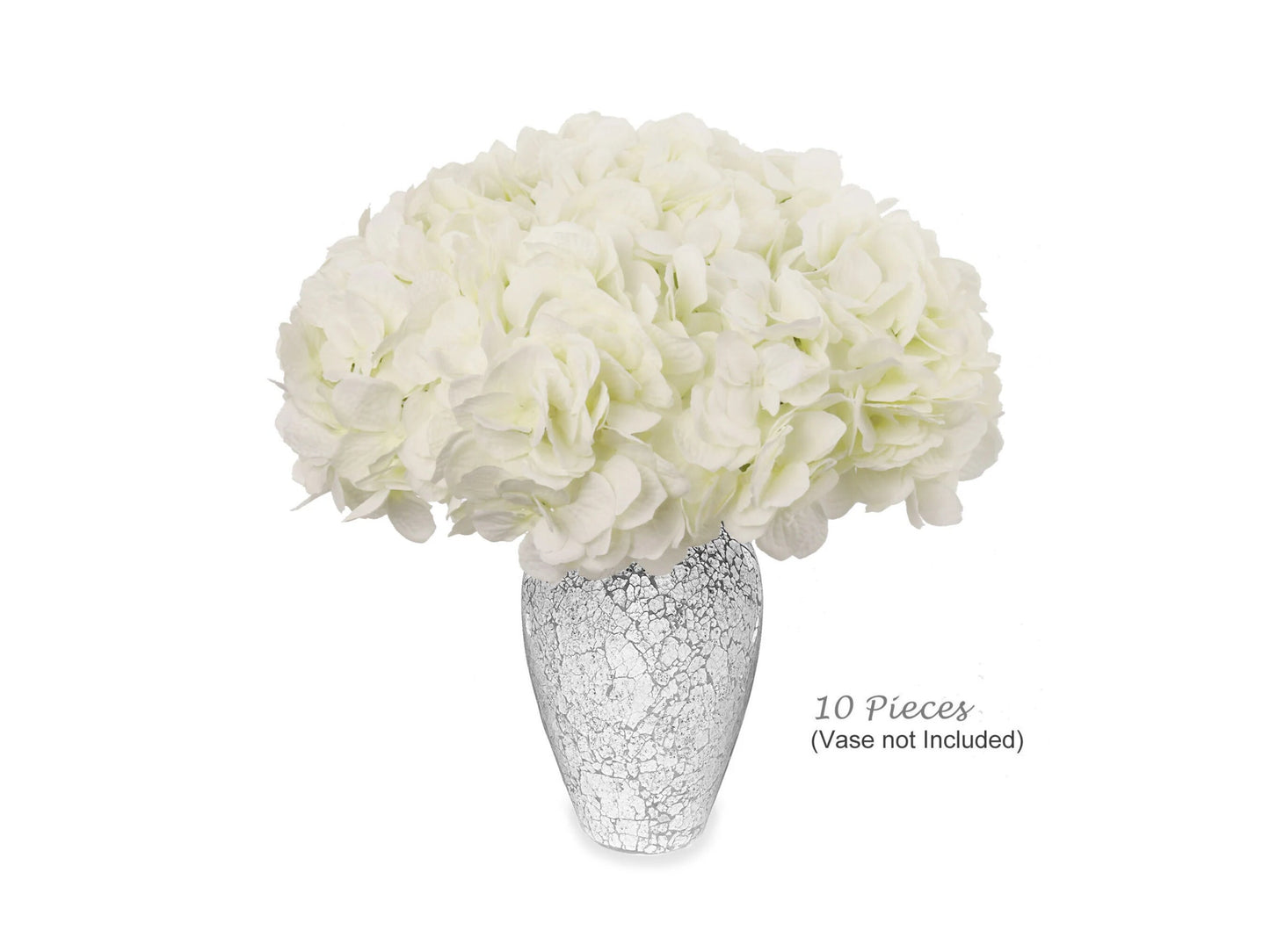 7" DIA Hydrangea Head (10pc) - Premium Artificial Flowers for Elegant DIY Wedding Bouquets, Authentic-Looking Centerpieces & Home Decor