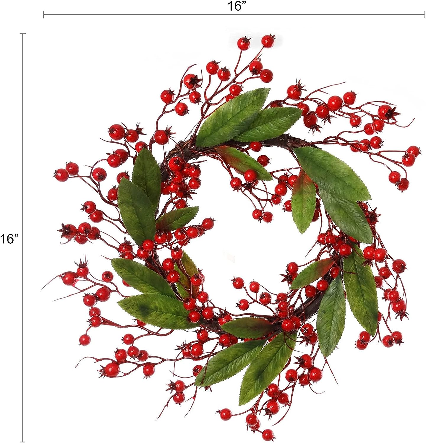 16" Holiday Christmas Wreath