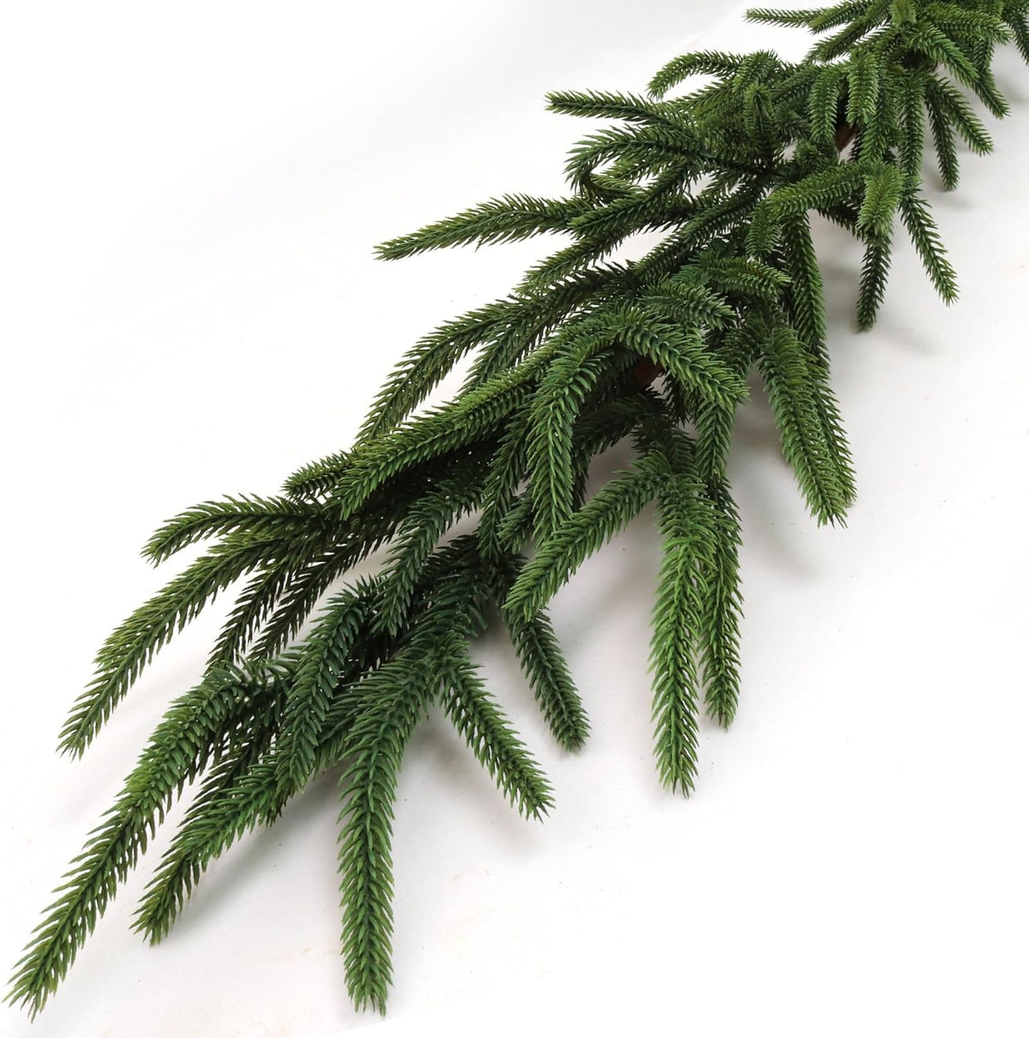 6' Real Touch Norfolk Pine Garland | Lifelike Greenery | Indoor/Outdoor Use | Christmas & Holiday Décor | Perfect for Mantels, Railings, & Doorways