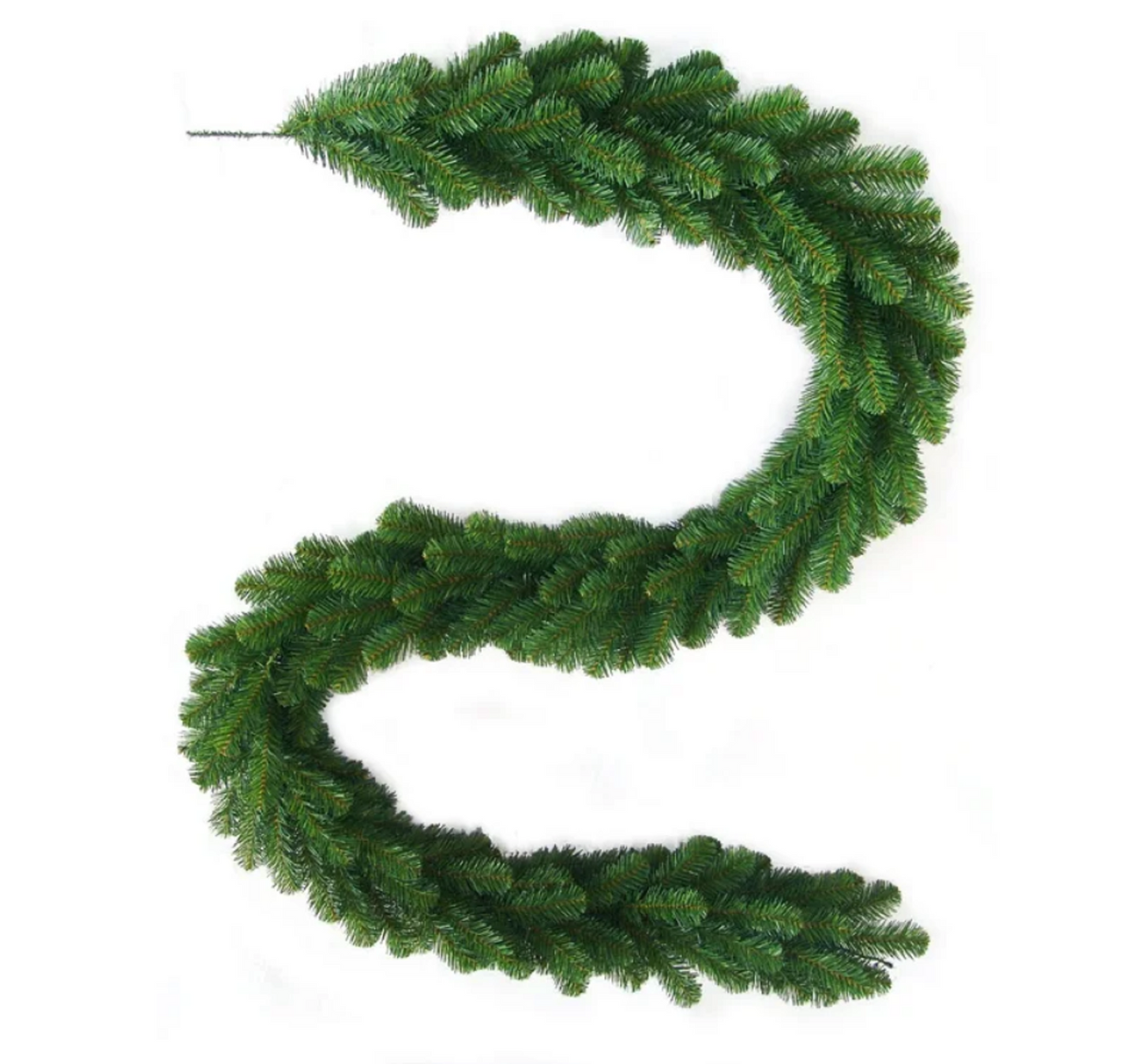 LuxeDecor 108'' Faux Pine Garland for Holiday, Mantel & Wedding Decor