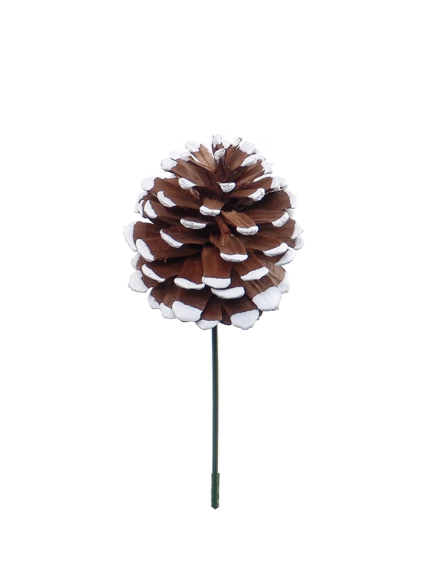 Artificial White Tipped Pine Cone Pick 2.5"- 8" (144 Pieces)