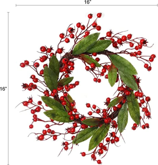 16" Holiday Christmas Wreath