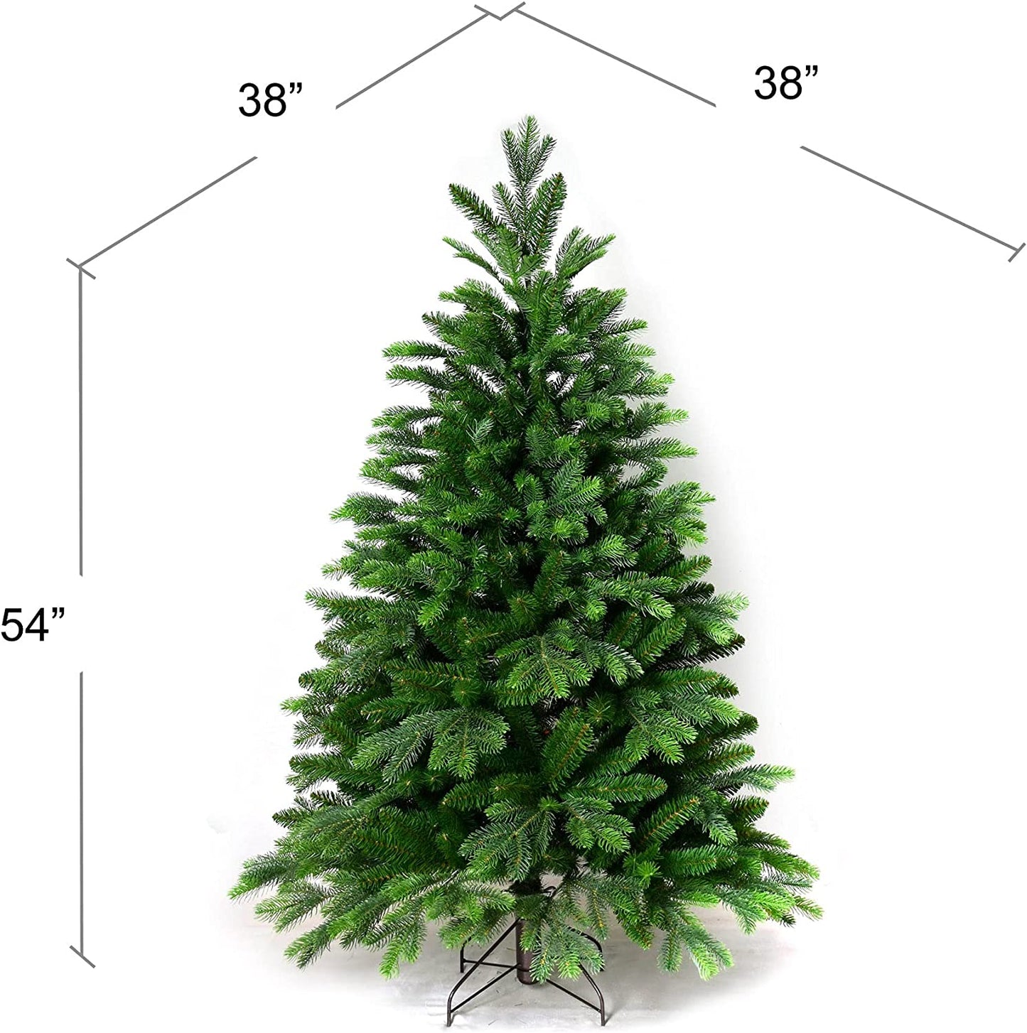 4.5' Artificial Christmas Tree with Metal Stand
