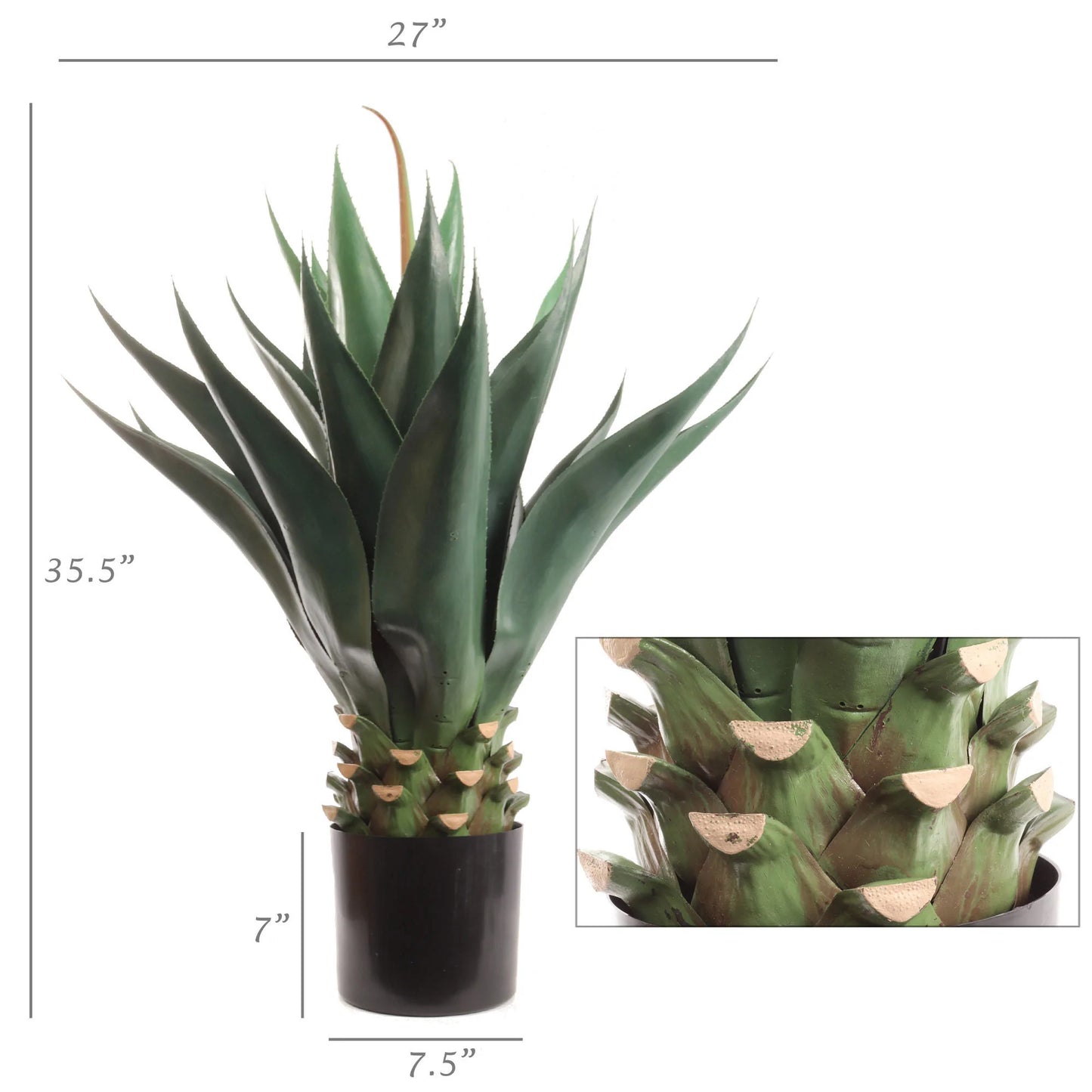 Artificial Real Touch Succulent House Plant-36"