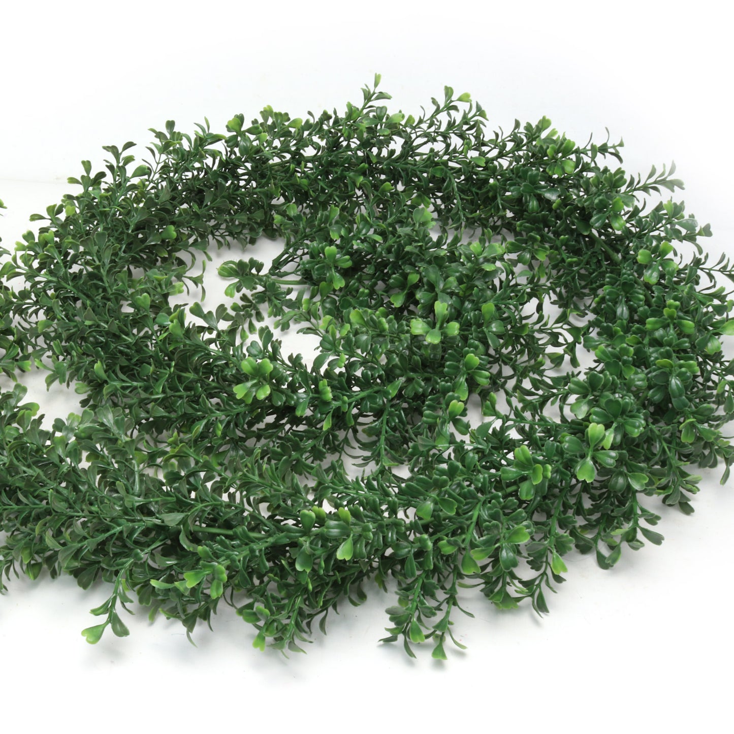 Lush 9' Boxwood Garland - Set of 12 - 760 Tips for Fullness - Ideal for Christmas Decor & Year-Round Greenery - Artificial & Realistic