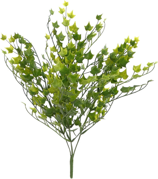 14" German Ivy Bush x4 - Lifelike Artificial Greenery for Indoor Decor, DIY Arrangements, Home & Garden Displays - Durable & Realistic Design for Seasonal & Year-Round Decorations