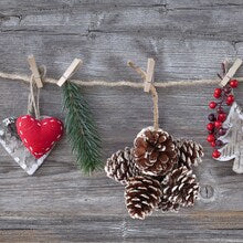 Set of 12: White Edge Pine Cone Cluster | 4-Inch | Elegant Winter Decor | Festive Holiday Accents | Christmas Ornaments | Home & Office Decor