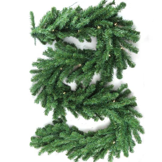 9ft x 14in Deluxe Northern Pine Garland, Lush & Lifelike Holiday Décor, Perfect for Mantels, Doorways & Christmas Displays