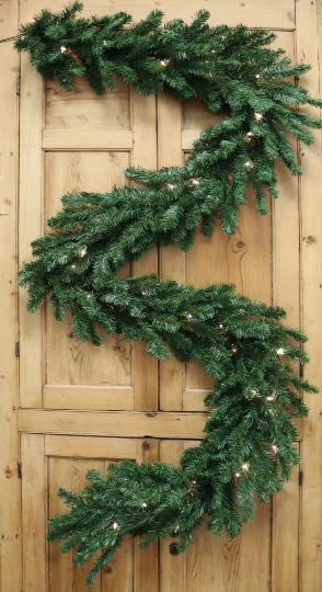 9ft x 14in Deluxe Northern Pine Garland, Lush & Lifelike Holiday Décor, Perfect for Mantels, Doorways & Christmas Displays