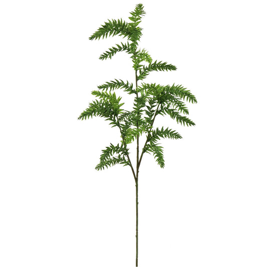 Set of 12 Premium Faux Hoop Pine Sprays - 30-Inch Artificial Pine Fronds, Lifelike Greenery Decor