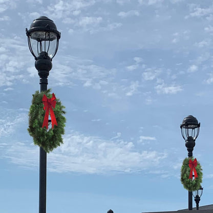 20" Deluxe Evergreen Pine Holiday Large Christmas Wreath - Indoor Outdoor Xmas Decor