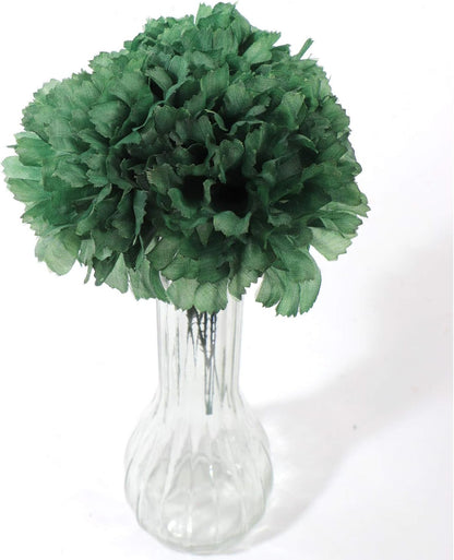 Artificial Silk Carnation Picks with 3.5" Flower Heads & 5" Stems (100 Box Pack), Floral Home by Artificial Flowers