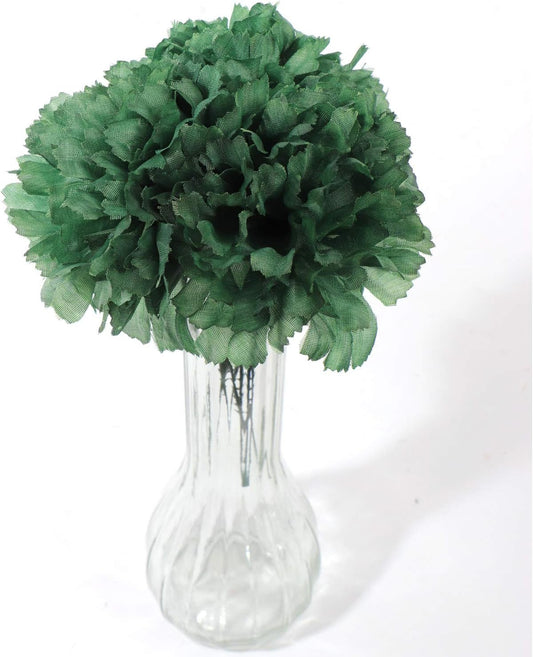 Artificial Silk Carnation Picks with 3.5" Flower Heads & 5" Stems (100 Box Pack), Floral Home by Artificial Flowers