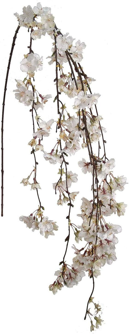 Elegant Floral Charm 60-Inch Hanging Cherry Blossom - Beautiful Artificial Flower Garland for Home and Event Decorations - Enhance Your Space with Captivating Blossoms