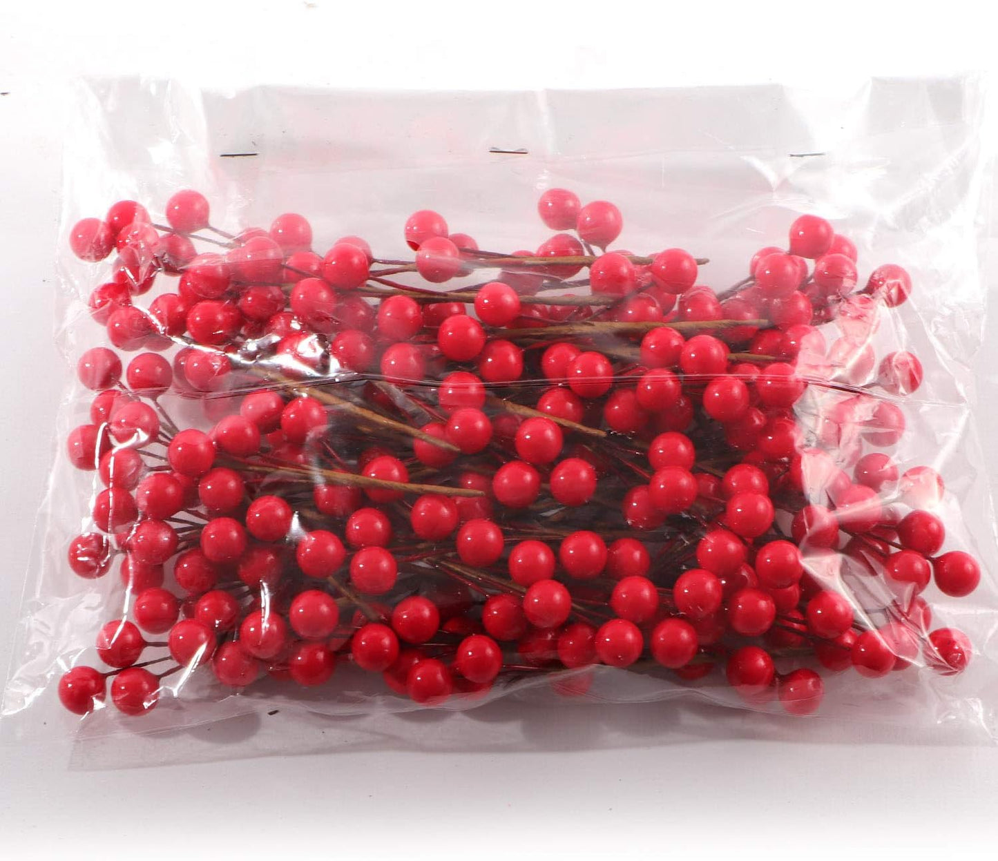 High-Quality 10mm Artificial Berry Picks - 72 Stems with 6 Vibrant Berries Each, Perfect for Craft Projects, Home Decor, and Floral Arrangements - Bulk Pack of 8 Dozen