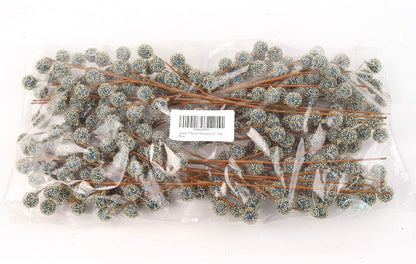 17" Charming Handcrafted Beaded Berry Spray Decorations, Elegant Artisan-Crafted Holiday Accents, Pack of 12, Perfect for Christmas & Seasonal Decor
