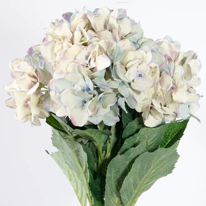 Hydrangea Silk Flowers Plant, Lavender Blue, Indoor Home Decor, Wedding, Event Centerpiece, Bouquets, Outdoor Plant, Artificial Hydrangeas Bush with 7