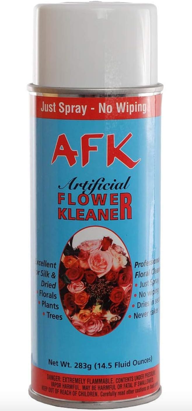 AFK Silk Flowers and Plants Aerosol Cleaner Spray - Artificial Flower and Plant Treatment for Cleaning, Shining and a Finishing Touch No Wiping Needed