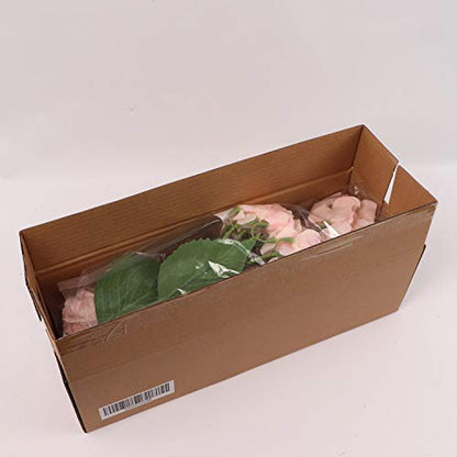Pink 27" Hydrangea with 2 Leaves - Add a Touch of Elegance with our Lifelike Pink Artificial Hydrangea Perfect for Home Decor