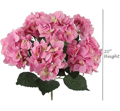 20" Hydrangea Silk- Versatile Lifelike Decor for Weddings, Centerpieces, Home Interiors & Special Events | Elevate Ambience with Natural Elegance & Lasting Beauty