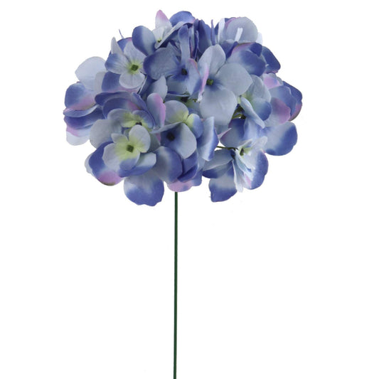 Premium 7" DZA Hydrangea Head (10pc Set) - Lifelike Faux Flowers for DIY Bouquets, Elegant Wedding Centerpieces, and Home Decor Showpieces