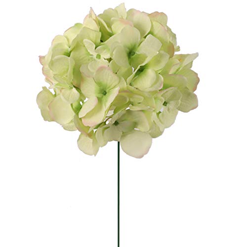 Luxe 7" DBA Hydrangea Head - (10 Pcs)  Authentic-Looking Artificial Flowers for Distinctive DIY Wedding Bouquets, Centerpieces, and Memorable Home Event Decorations