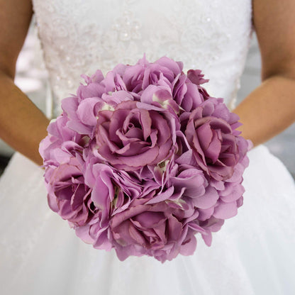 7" DBA Hydrangea Head (10pc Set) - Premium Artificial Flowers for DIY Wedding Bouquets, Elegant Centerpieces, and Home Decor Celebrations