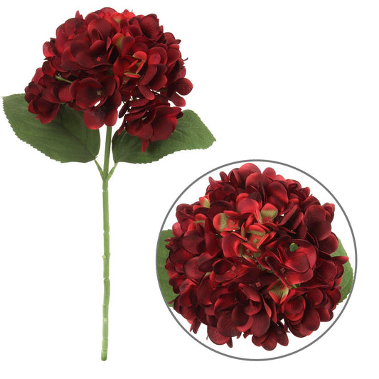 18.5" Hydrangea Spray - Authentic Artificial Flower for Enchanting DIY Bouquets, Home Decor Centerpieces & Event Arrangements, Lifelike Beauty for Weddings & Special Occasions