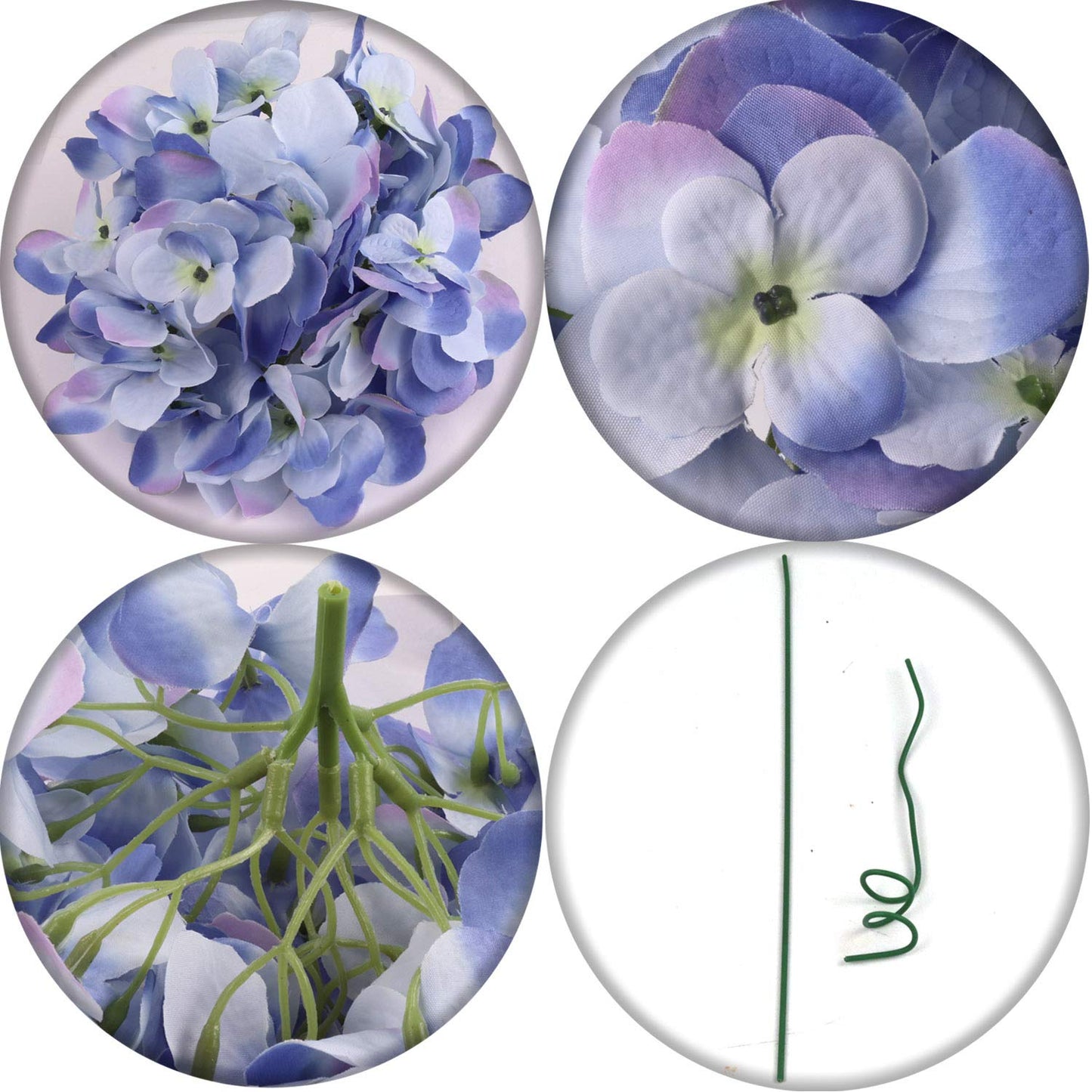 18.5" Hydrangea Spray - Lifelike Artificial Flower Stem for DIY Wedding Bouquets, Elegant Home Decor Centerpieces, and Event Floral Arrangements, Timeless Beauty & Authentic Feel