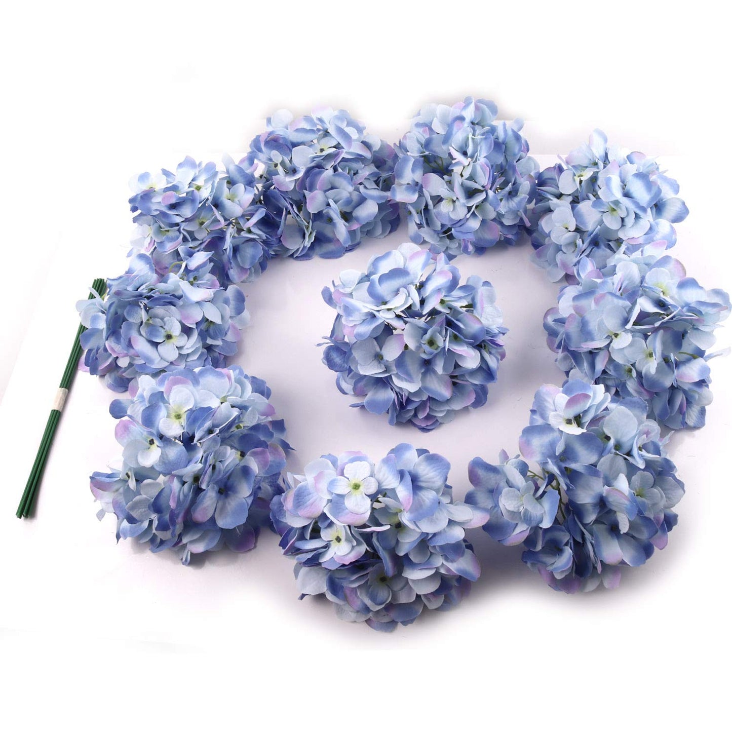 18.5" Hydrangea Spray - Lifelike Artificial Flower Stem for DIY Wedding Bouquets, Elegant Home Decor Centerpieces, and Event Floral Arrangements, Timeless Beauty & Authentic Feel