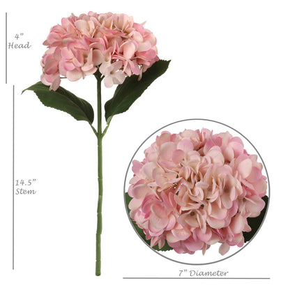 18.5" Hydrangea Spray - Premium Artificial Flowers for Elegant DIY Wedding Bouquets, Home Decor Centerpieces, and Lush Event Arrangements, Realistic & Long-Lasting Beauty