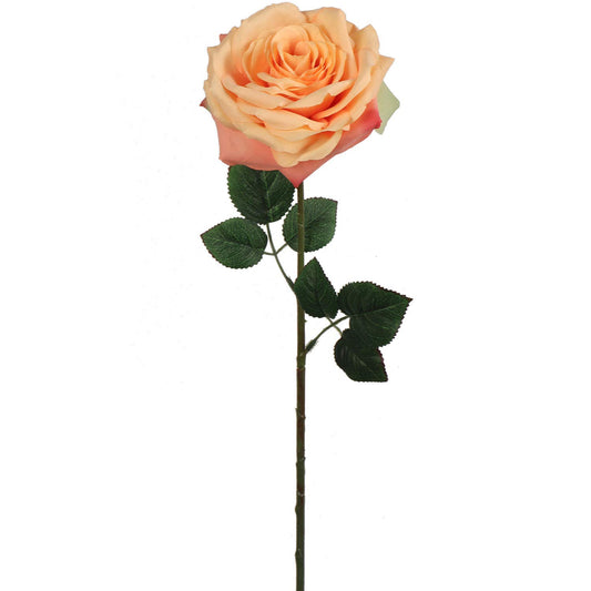 6" Dia Open Rose 20" Stem/6 - Realistic Artificial Flowers for DIY Wedding Bouquets, Elegant Centerpieces & Home Decor - Lifelike Beauty for Special Occasions & Everyday Elegance