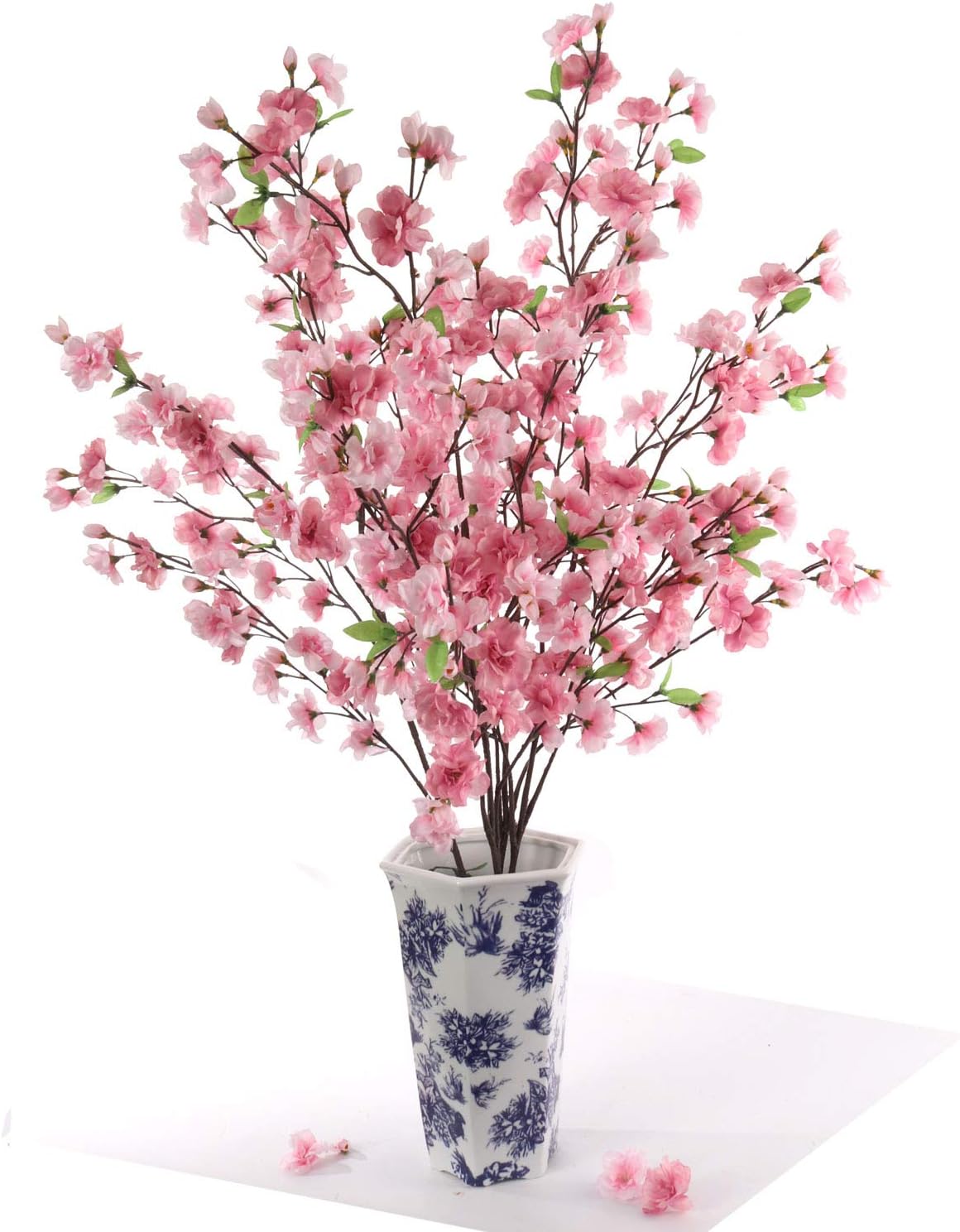 Dark Pink Japanese Cherry Blossoms, Three 36 Inch Blossom Branches, Wedding, Party, Event, Xmas Holiday Décor, Japan's National Flower