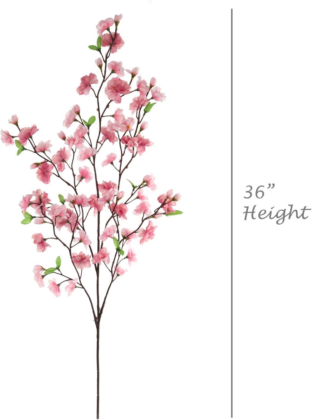 Dark Pink Japanese Cherry Blossoms, Three 36 Inch Blossom Branches, Wedding, Party, Event, Xmas Holiday Décor, Japan's National Flower