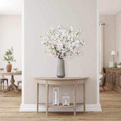 Christmas White Cherry Blossom Flowers, Three 36 Inch Branches, Wedding, Party, Event, Japan's National Flower
