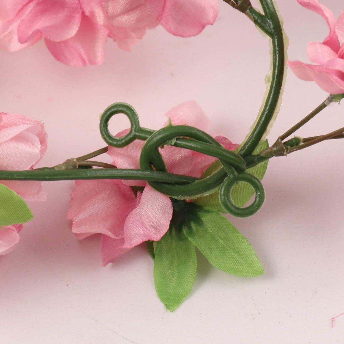 Pink 4.5' Cherry Blossom Garland - Realistic Faux Floral for Weddings, Home, Spring Events; Blossom for Mantels, Centerpieces & Celebrations