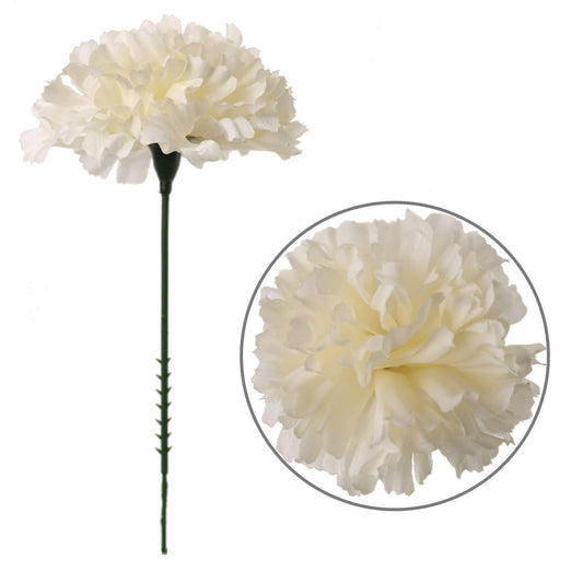 Lifelike Carnations - Perfect for DIY Bouquets, Centerpieces & Decor; Realistic Faux Blooms with Stems, Ideal for Weddings & Events