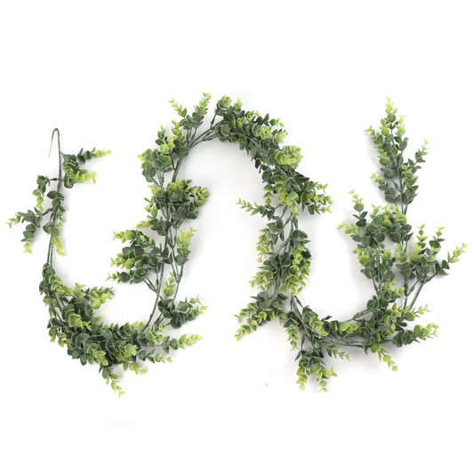 6' Eucalyptus Garland x147, Premium Faux Greenery, Lifelike Decor for Weddings, DIY Centerpieces, Mantels, Tables & Events, Perfect for Christmas & Seasonal Decor