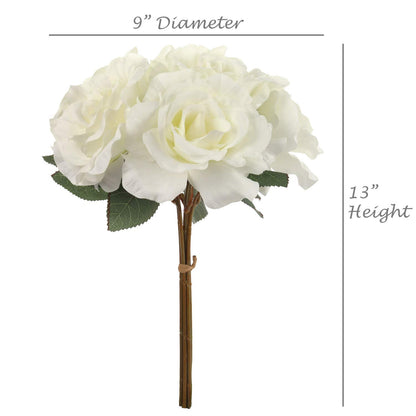 14" Robe Bouquet x6 - Lifelike Artificial Flowers for DIY Wedding Arrangements, Elegant Bridal Shower Bouquets & Home Decor - Premium Faux Blooms for Centerpieces & Memorable Celebrations