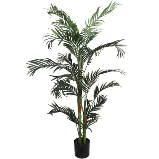 6' Areca Palm Tree in Stylish Planter - Lifelike Indoor Artificial Palm Tree for Home Decor, Natural Greenery Accent with Easy Maintenance. Elevate Your Space with a Touch of Elegance