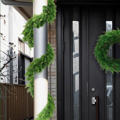 6' Juniper Garland | Lifelike Greenery & Real Touch Green Berries | Brown Twigs Included | Indoor/Outdoor Use | Holiday Xmas Accents | Christmas Garland | Home & Office Decor