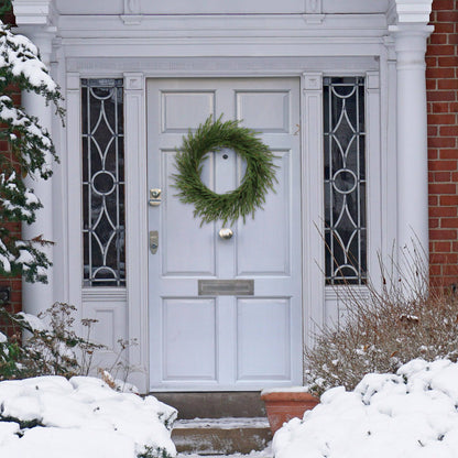 24" Real Touch Frasier Wreath | Lifelike Greenery | Indoor/Outdoor Use | Christmas & Holiday Décor | Front Door Accent | Home & Office Decoration