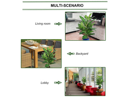 36" Dieffenbachia Artificial Plant - Lifelike Foliage with 40 Leaves, Realistic Indoor Decor Accent, Easy to Maintain, Add Greenery to Your Space with this Stunning Dieffenbachia Plant