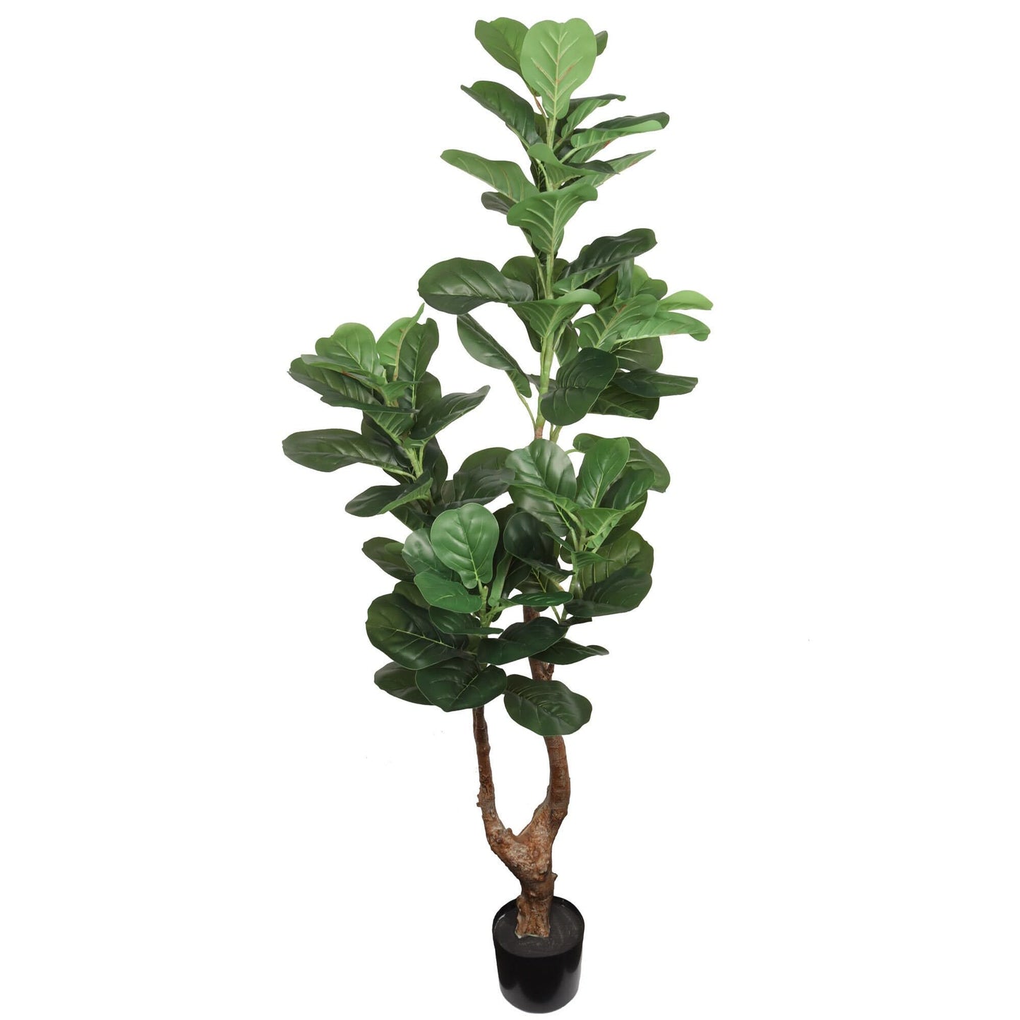 5.4' Fiddle Leaf Fig Tree - Lifelike Artificial Indoor Plant, Realistic Faux Fiddle Leaf Fig Tree for Home and Office Decor, Enhance Your Space with this Stunning Fiddle Leaf Fig Tree