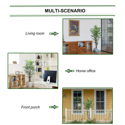 Premium 6' Natural Bamboo Plant with 1065 Leaves - Indoor/Outdoor Greenery Decoration - Lifelike Artificial Foliage in Pot