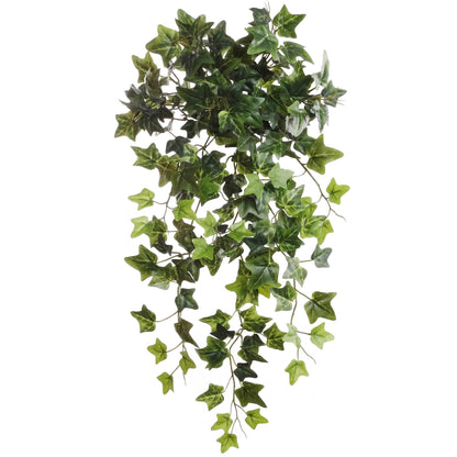 19-Inch English Hanging Bush, 204 Leaves, Lifelike Faux Greenery for Home & Office Decor