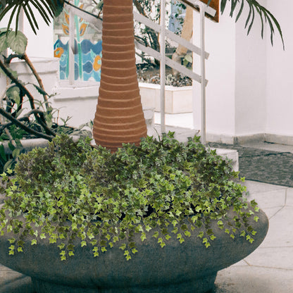 19-Inch English Hanging Bush, 204 Leaves, Lifelike Faux Greenery for Home & Office Decor